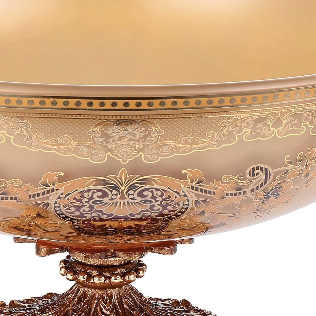 Bowl in Bronze & Mocha Cream & Gold Finish AC6001-2H European Victorian