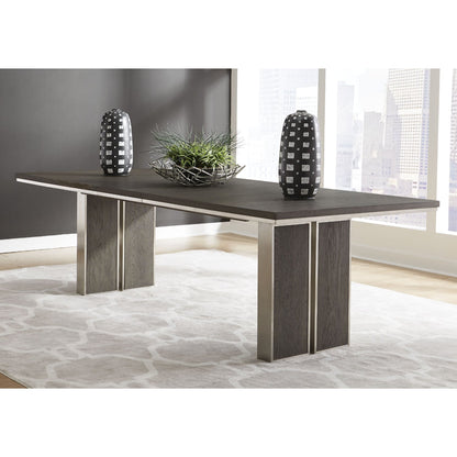 Modus Plata 5PC Extension Dining Table Set in Thunder Grey