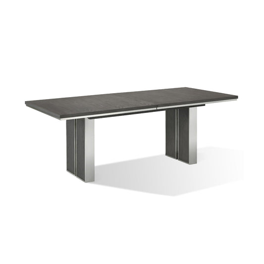 Modus Plata 5PC Extension Dining Table Set in Thunder Grey