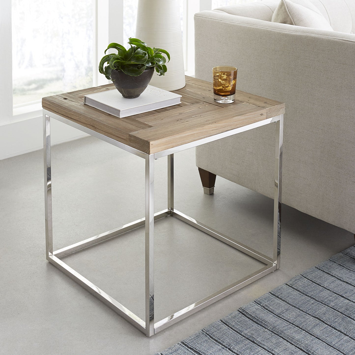 Modus Ace Reclaimed 3PC Coffee & 2 End Table in Natural