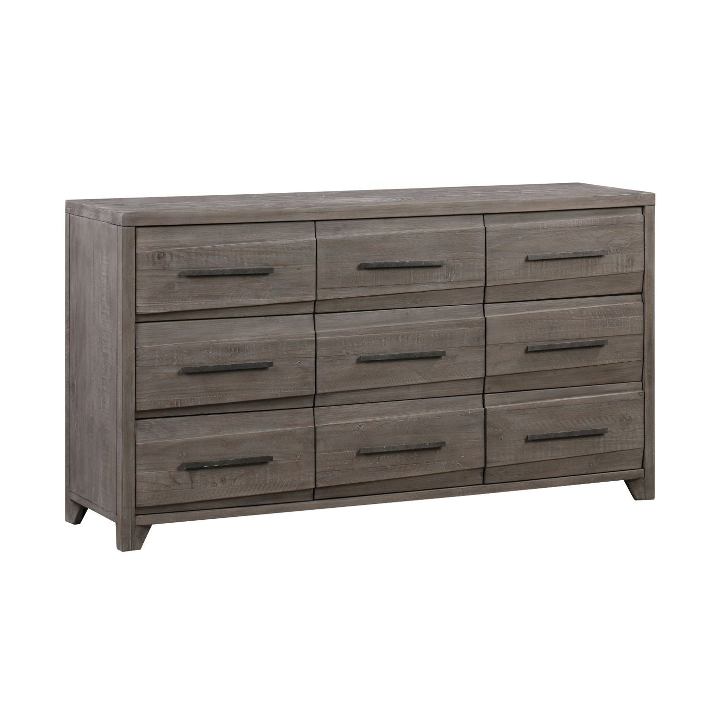 Modus Hearst Solid Wood Nine-Drawer Dresser in Sahara Tan