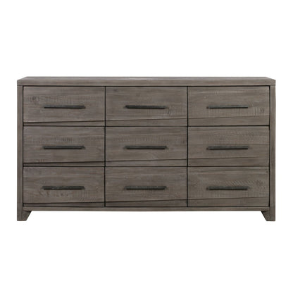 Modus Hearst Solid Wood Nine-Drawer Dresser in Sahara Tan