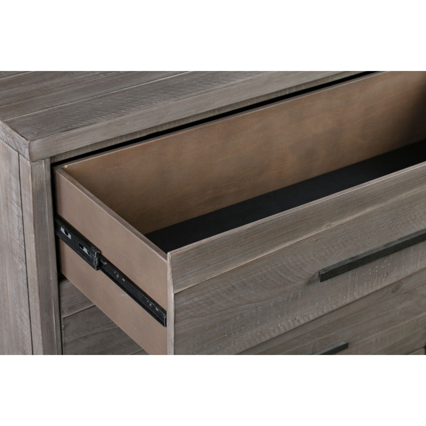 Modus Hearst Solid Wood Five Drawer Chest in Sahara Tan