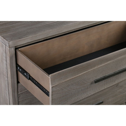 Modus Hearst Solid Wood Five Drawer Chest in Sahara Tan