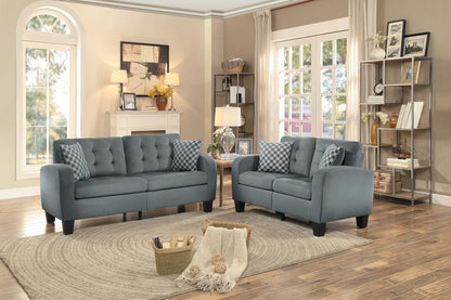 Homelegance Sinclair Park Sofa in Grey Fabric