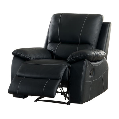 Homelegance Greeley 2PC Double Reclining Sofa & Recliner Chair in Black Leather