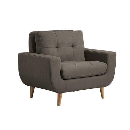 Homelegance Deryn Chair in Grey Fabric