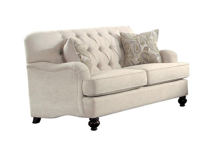 Homelegance Clemencia Park 2PC Sofa & Love Seat in Natural Fabric