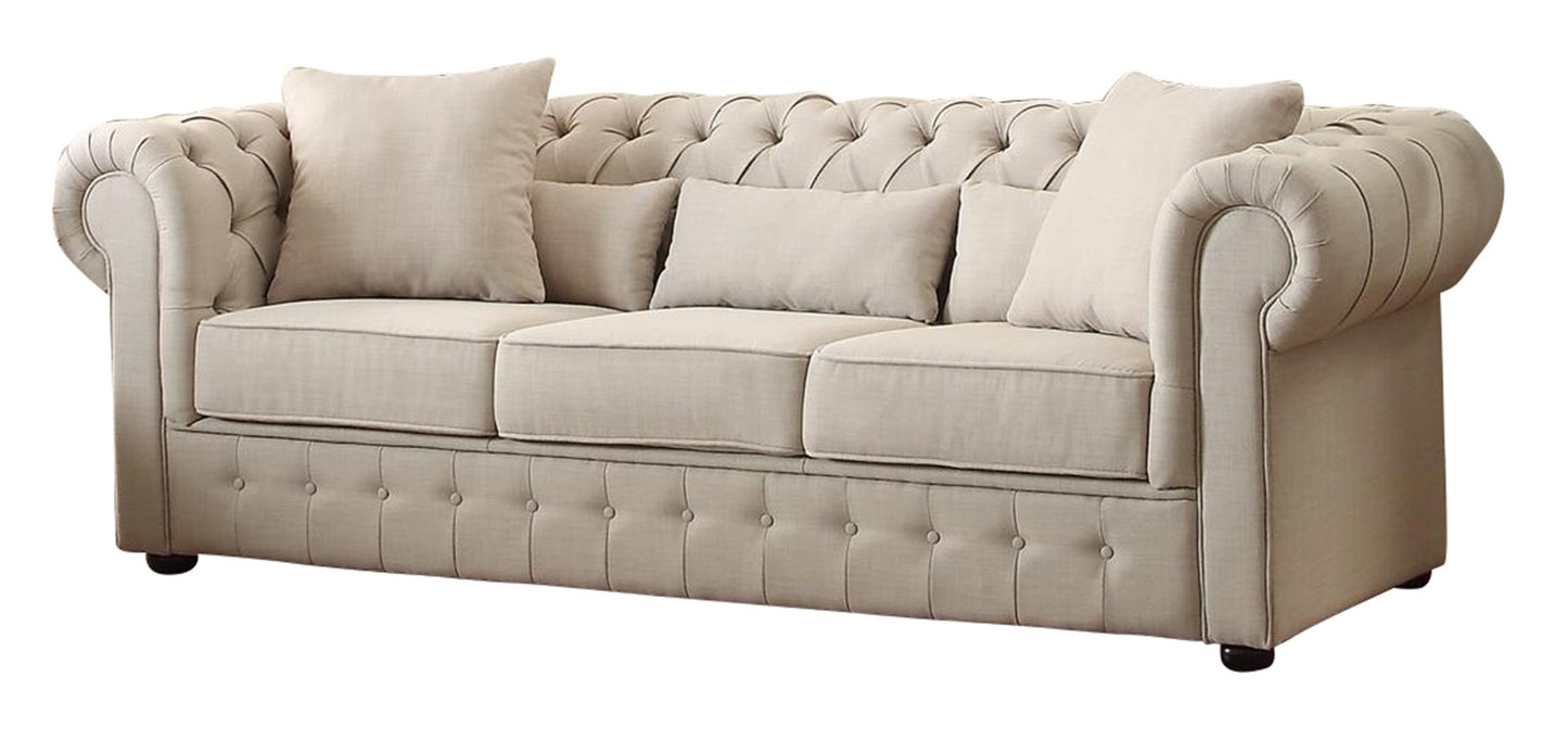 Homelegance Savonburg Park 2PC Set Sofa & Love Seat in Natural Fabric