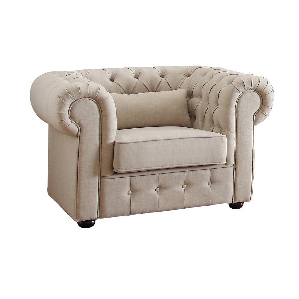 Homelegance Savonburg Park 3PC Set Sofa, Love Seat & Chair in Natural Fabric