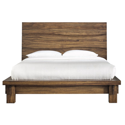 Modus Ocean 6PC Queen Platform Bed Set in Natural Sengon