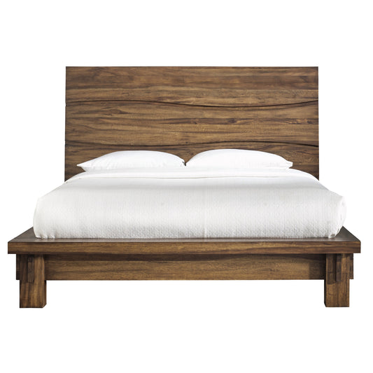 Modus Ocean Full Platform Bed in Natural Sengon