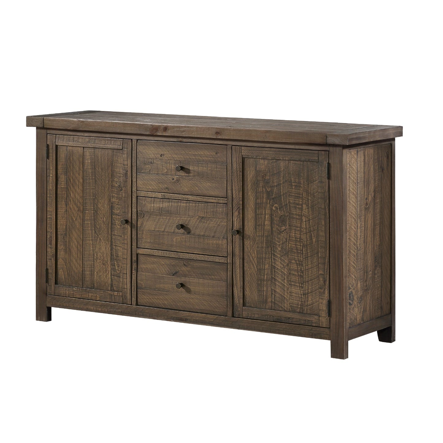 Modus Autumn Three Drawer Two Door Sideboard in Flint Oak