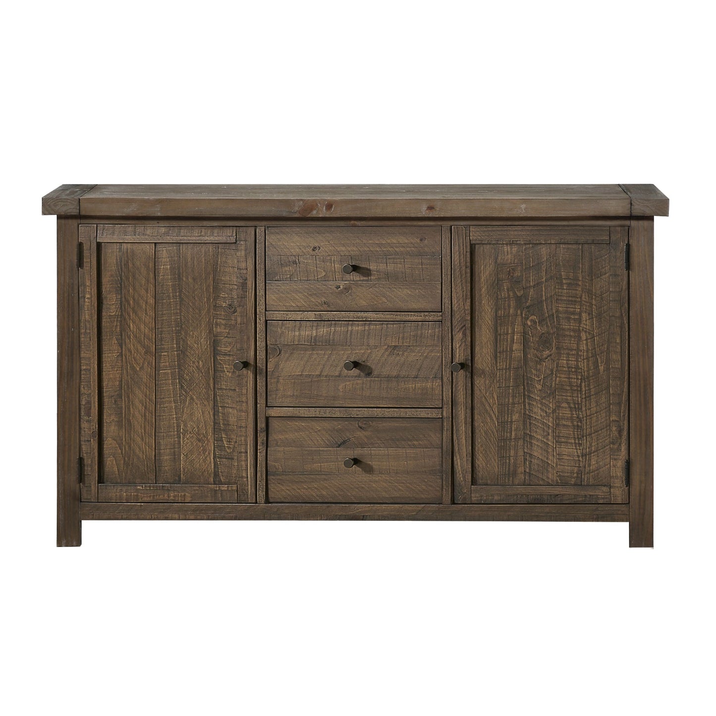 Modus Autumn Three Drawer Two Door Sideboard in Flint Oak