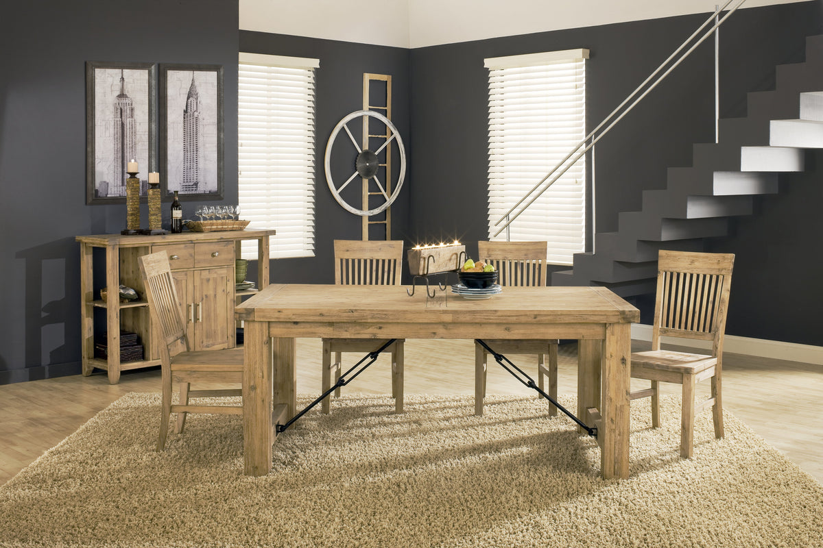 Modus Autumn 6PC Dining Table 4 Chair Sideboard Dining Set in Cider