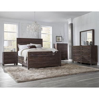 Modus Townsend 5PC Queen Storage Bedroom Set w Chest in Java