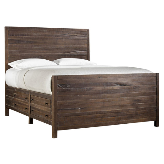 Modus Townsend Cal King Solid Wood Storage Bed in Java