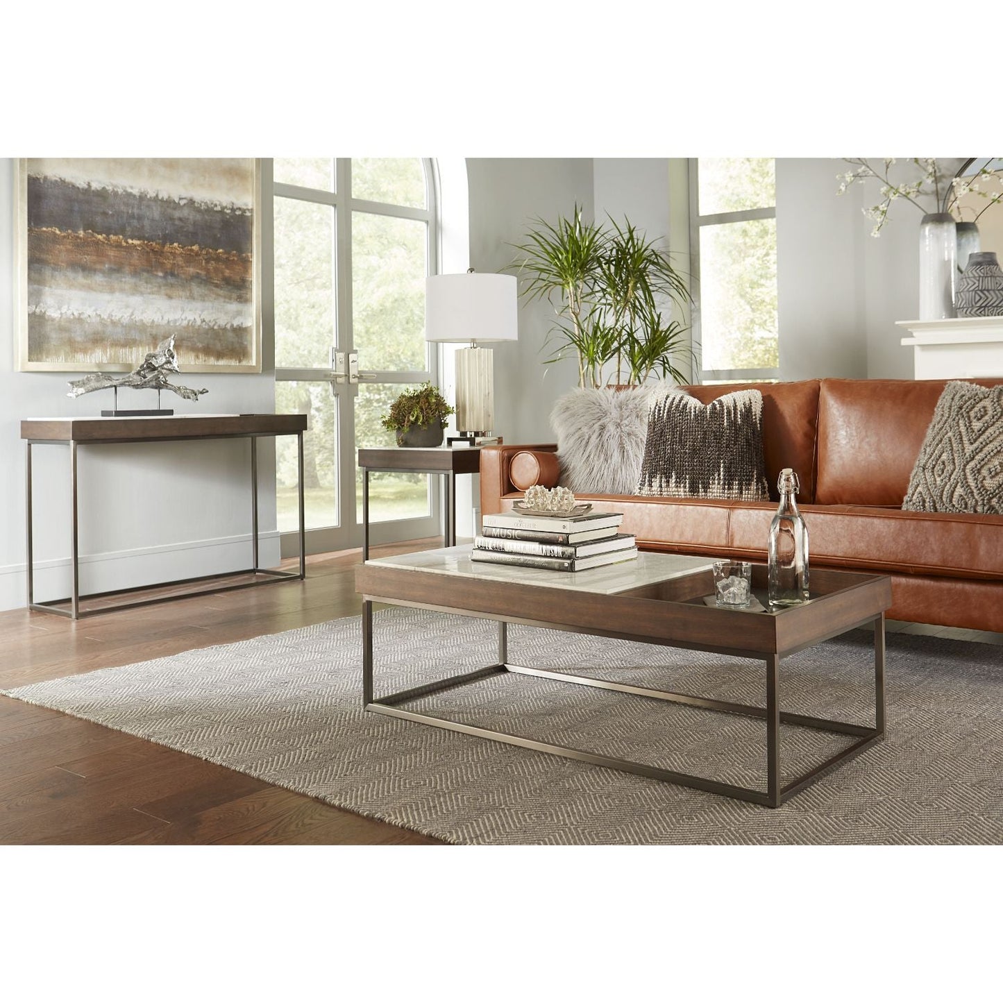 Modus Ennis 3PC Coffee & 2 End Table in Natural