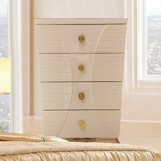 Chest in White Gloss Finish CH914 European Traditional Victorian