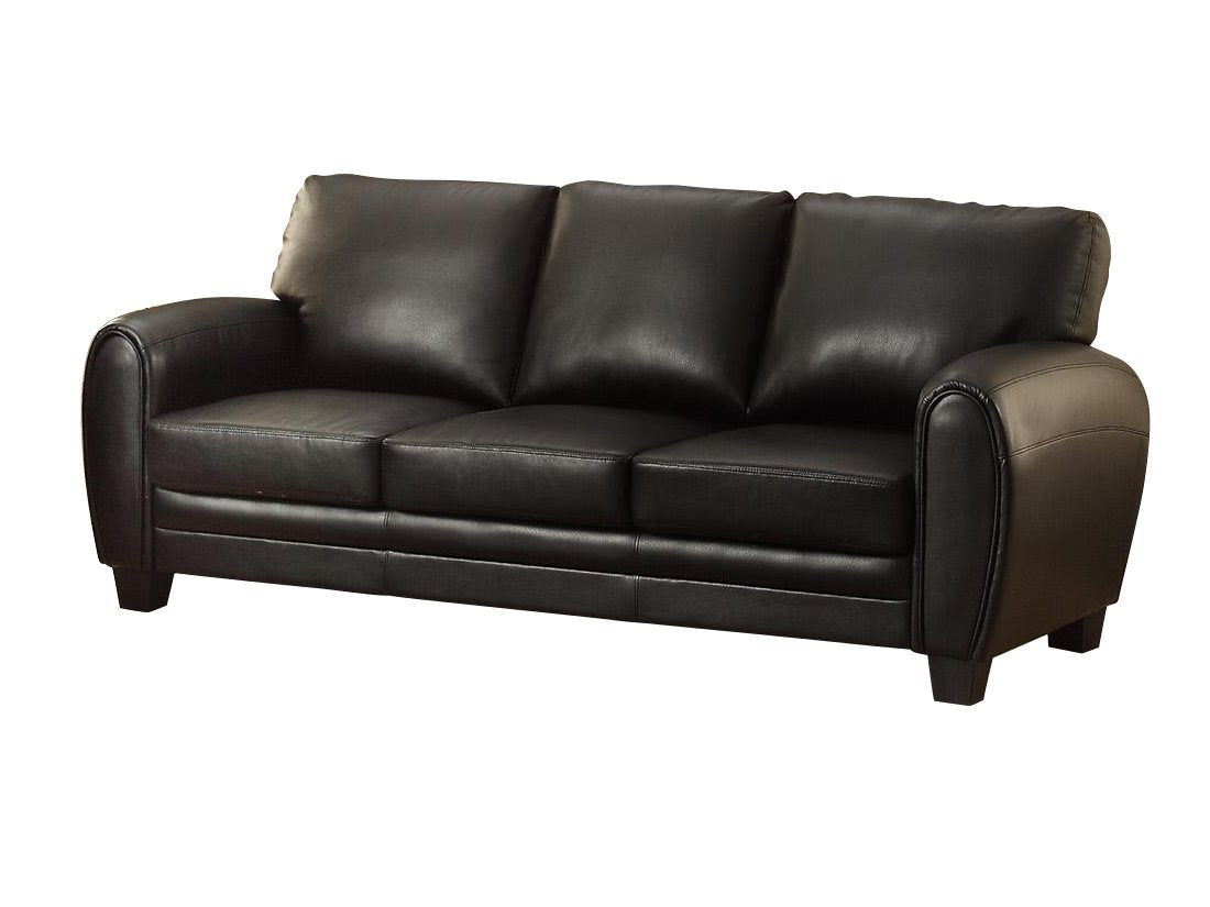 Homelegance Rubin 2PC Set Sofa & Love Seat in Microfiber - Black