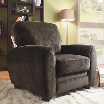 Homelegance Rubin Chair in Microfiber - Chocolate