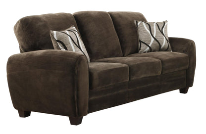 Homelegance Rubin 2PC Set Sofa & Love Seat in Microfiber - Chocolate