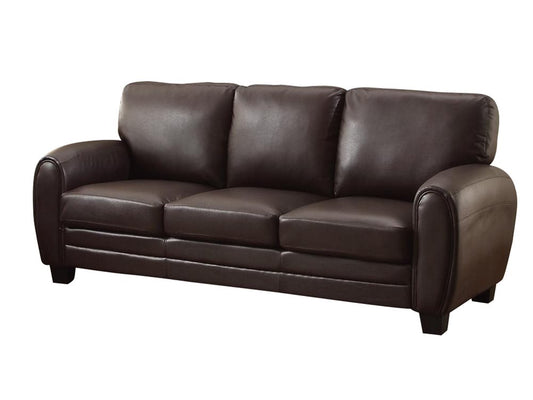 Homelegance Rubin Sofa in Leather - Dark Brown