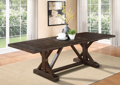 Modus Crossroads Cameron Extension Dining Table in Antique Charcoal
