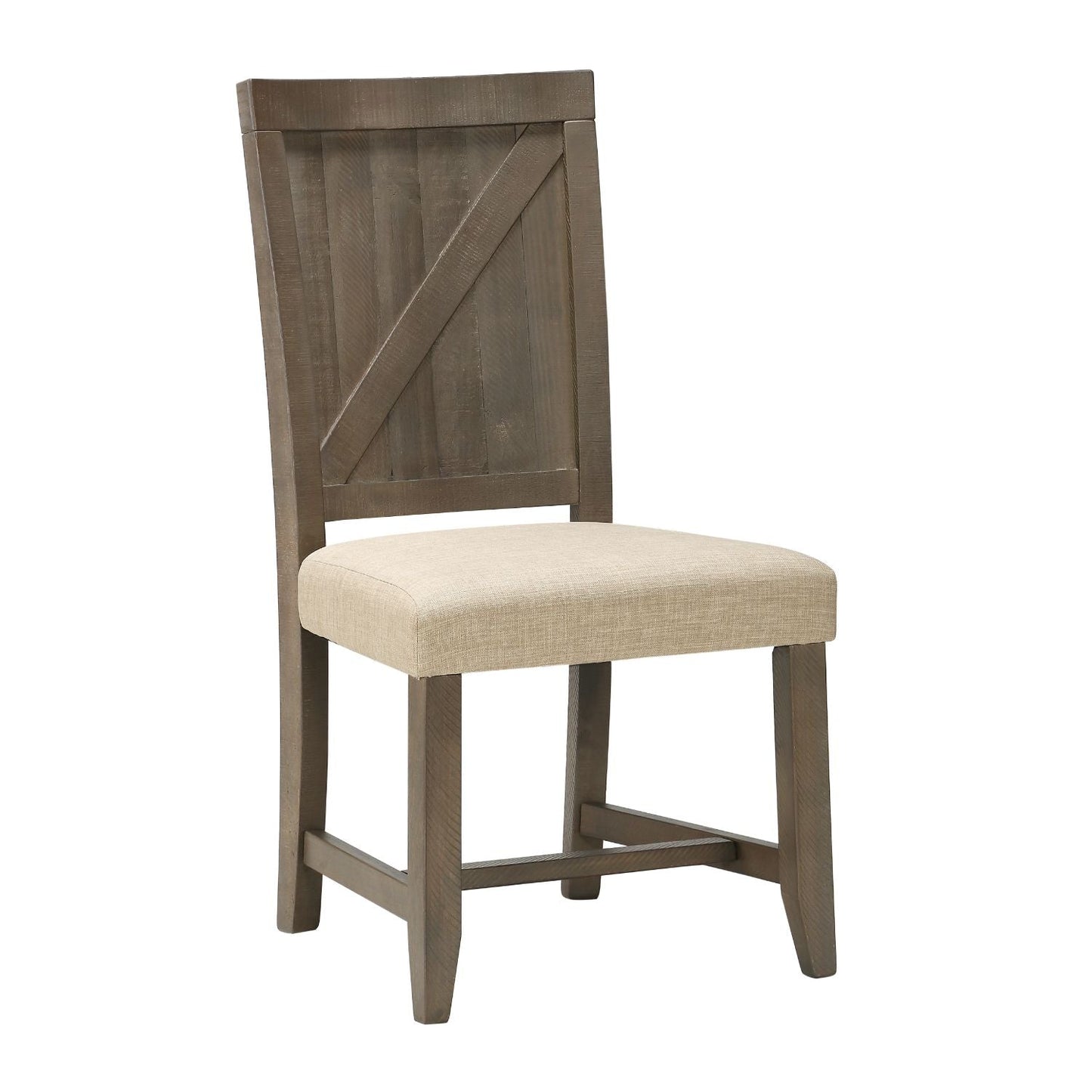 Modus Taryn 4PC Rectangle Dining Set w Wood Chair in Rustic Grey