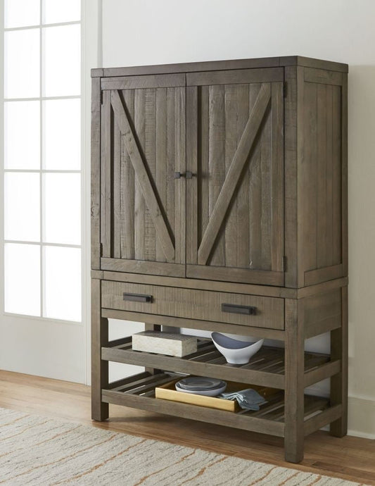 Modus Taryn Liquor Cabinet in Rustic Grey