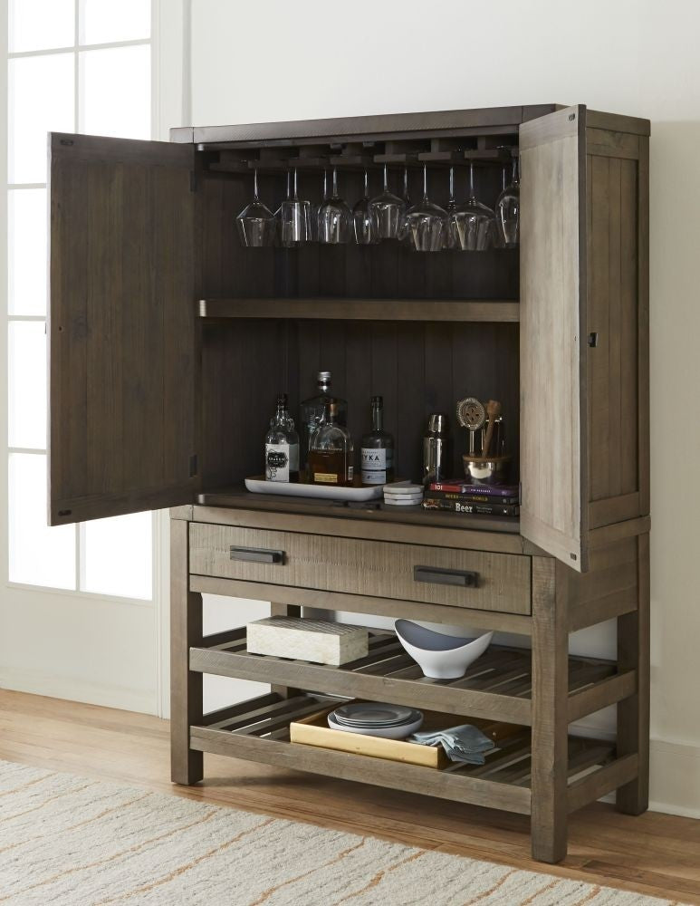Modus Taryn Liquor Cabinet in Rustic Grey