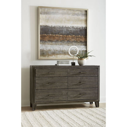 Modus Hadley Six-Drawer Dresser in Onyx