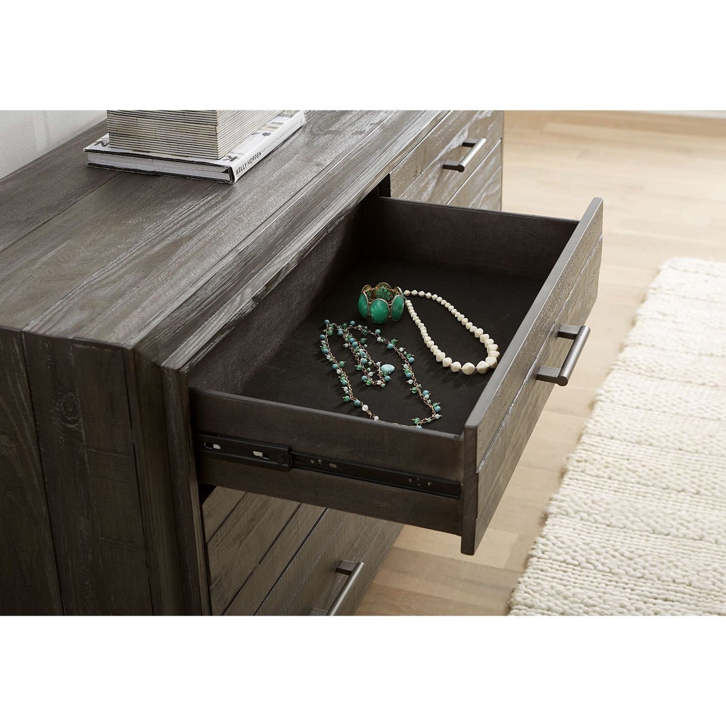 Modus Hadley Six-Drawer Dresser in Onyx