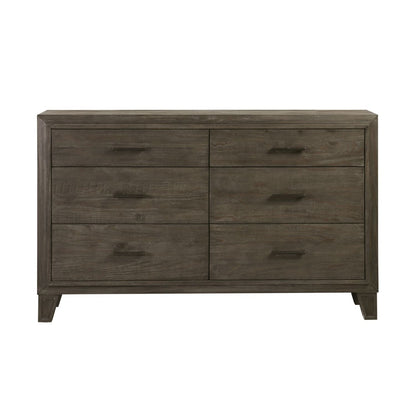 Modus Hadley Six-Drawer Dresser in Onyx