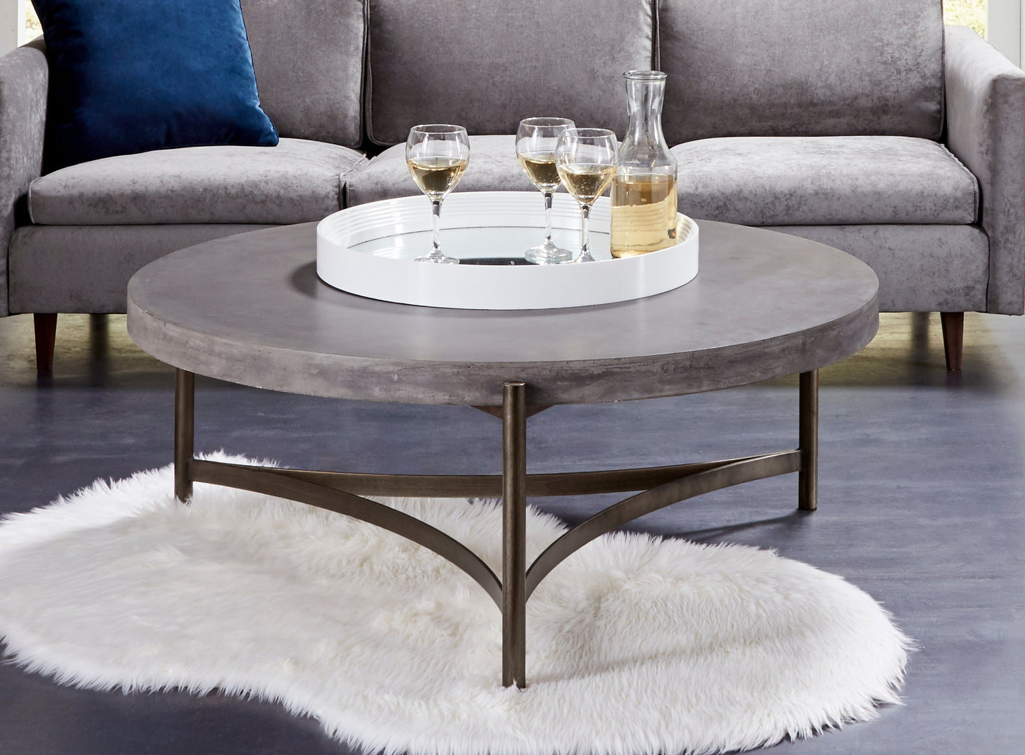 Modus Lyon Coffee Table in Medium Concrete