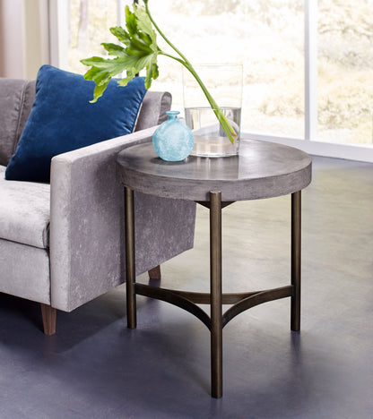 Modus Lyon End Table in Medium Concrete