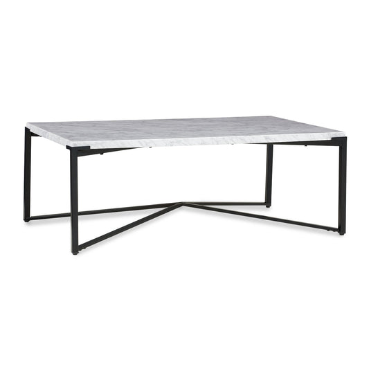 Modus Saxon 2PC Coffee & End Table in Matte Black