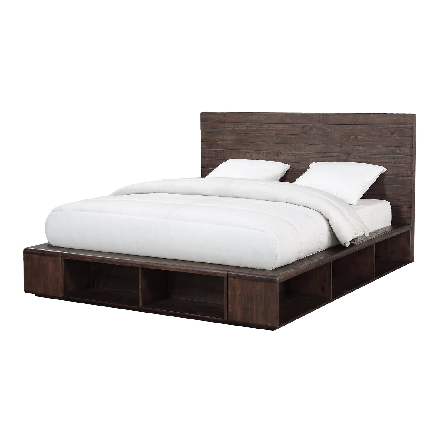 Modus McKinney 6PC Queen Platform Bedroom Set with Chest in Espresso Pine