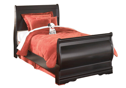 Ashley Huey Vineyard Twin Sleigh Bed In Black