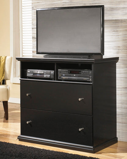 Ashley Maribel media chest in Black - The Furniture Space.