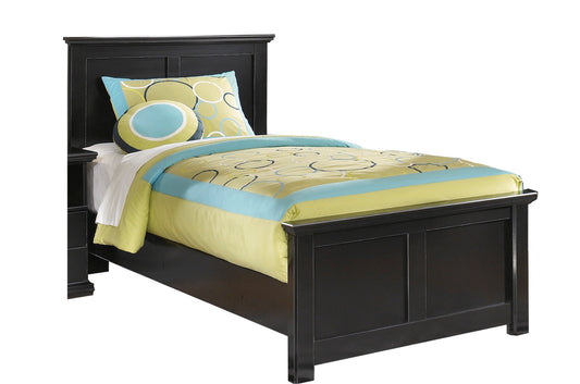 Ashley Maribel Twin Panel Bed in Black - The Furniture Space.