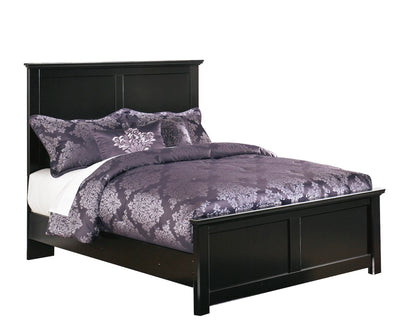 Ashley Maribel 5 PC Full Panel Bed Bedroom Set with Chest in Black - The Furniture Space.