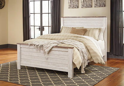 Ashley Willowton Queen Panel Bed in White