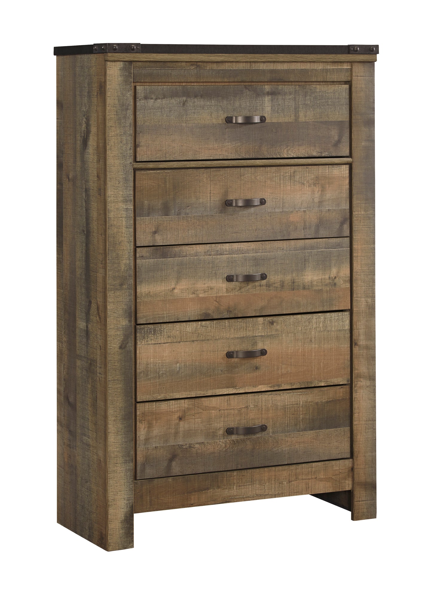 Ashley Trinell Five Drawer Chest in Brown