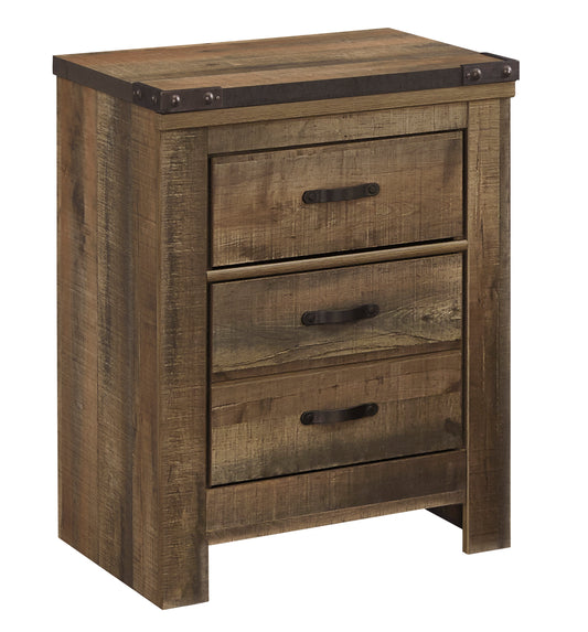 Ashley Trinell Two Drawer Nightstand in Brown