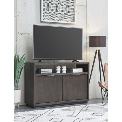 Modus Oxford Solid Wood 54" Media Console in Graphite