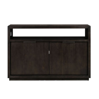 Modus Oxford Solid Wood 54" Media Console in Graphite