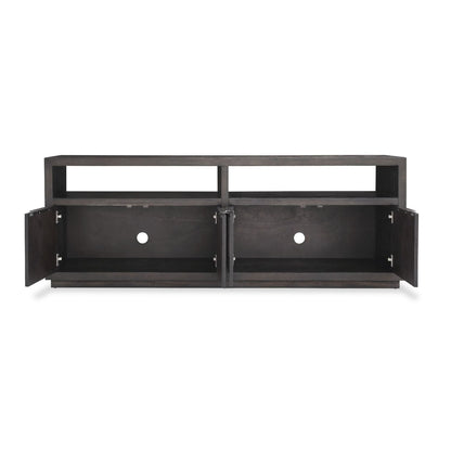 Modus Oxford Solid Wood 74" Media Console in Graphite