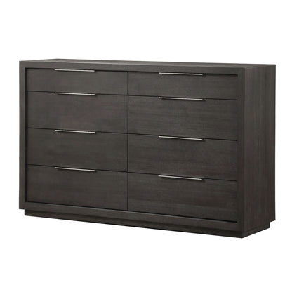 Modus Oxford 5PC E King Storage Bedroom set w 2 Nightstand in Basalt Grey