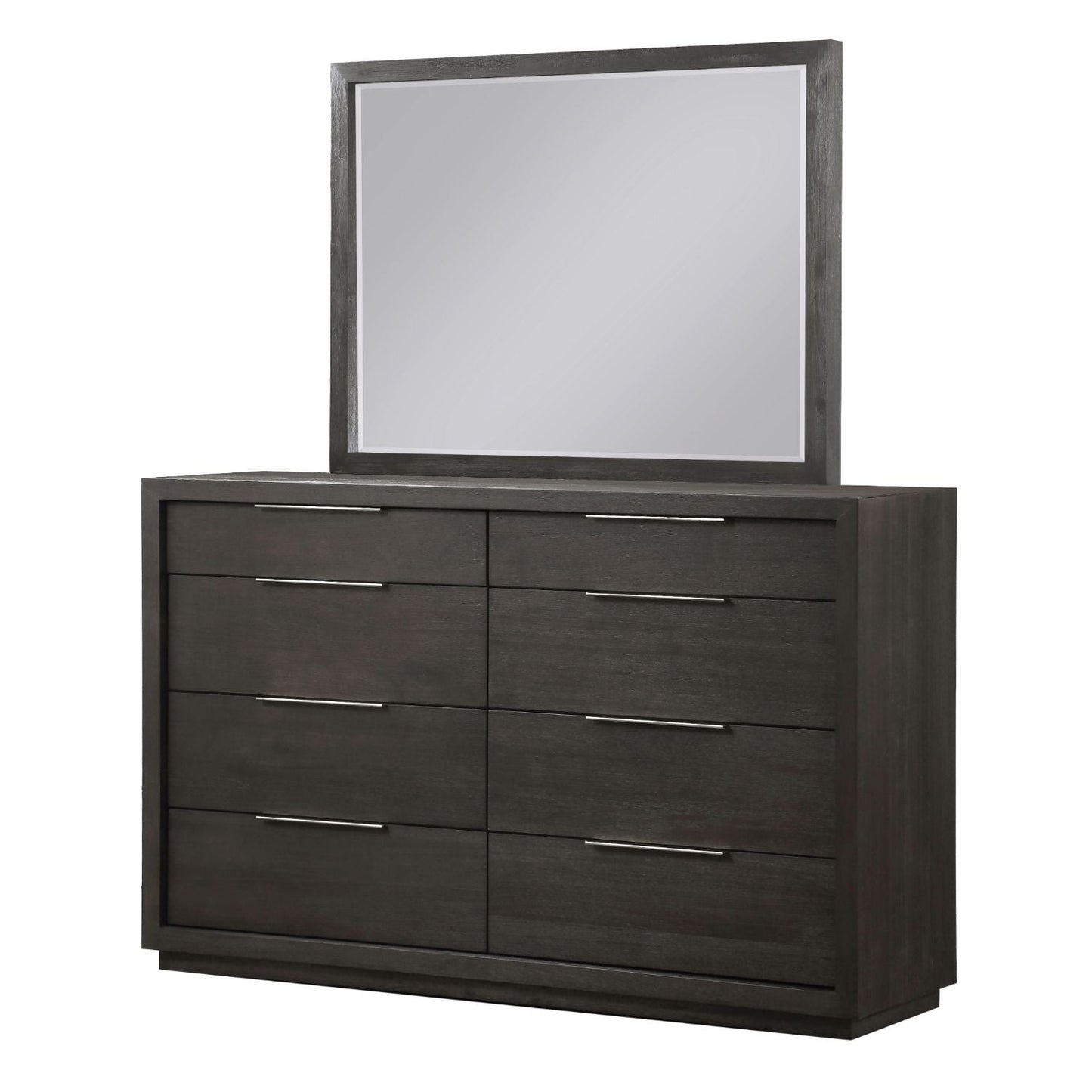 Modus Oxford 5PC E King Storage Bedroom set w Chest in Basalt Grey